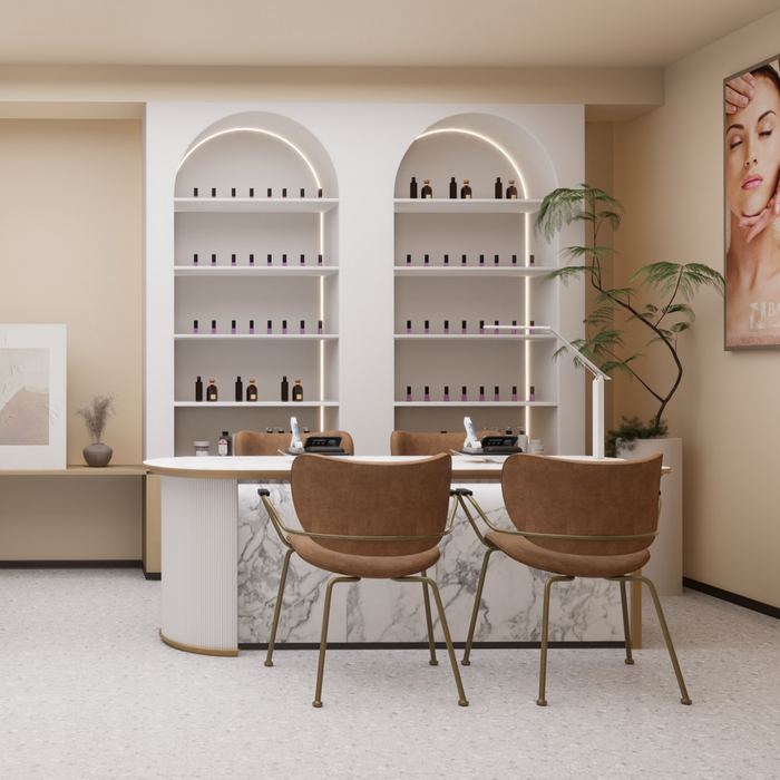 Beauty Salon Spa Minimalist Back Cabinet — M2 Retail