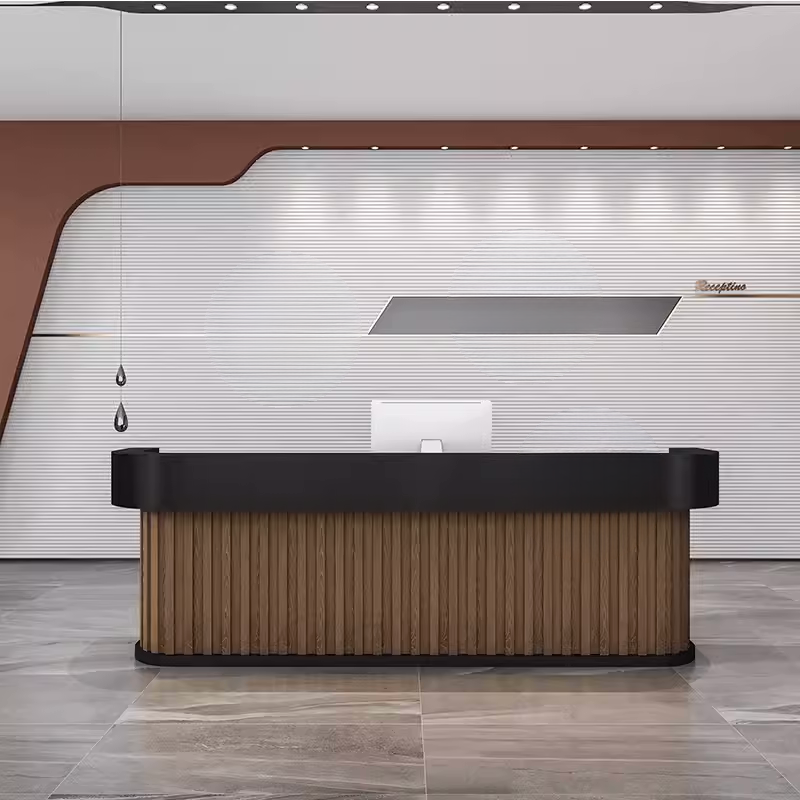 Hebe Modern Design Wooden Reception Desk