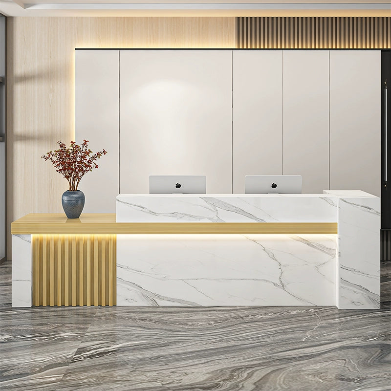 Echo Marble Reception Desk — M2 Retail