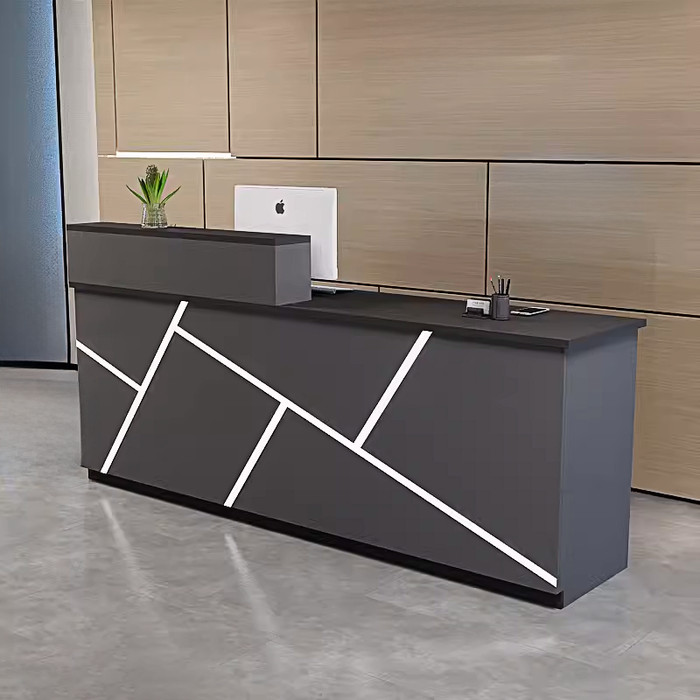 Baton Industrial Style Reception Desk