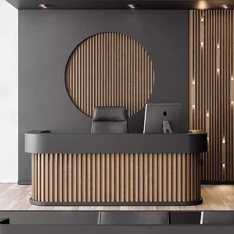 Hebe Modern Design Wooden Reception Desk