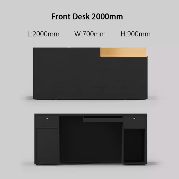 Gyges L-shape Corner Simple Reception Desk