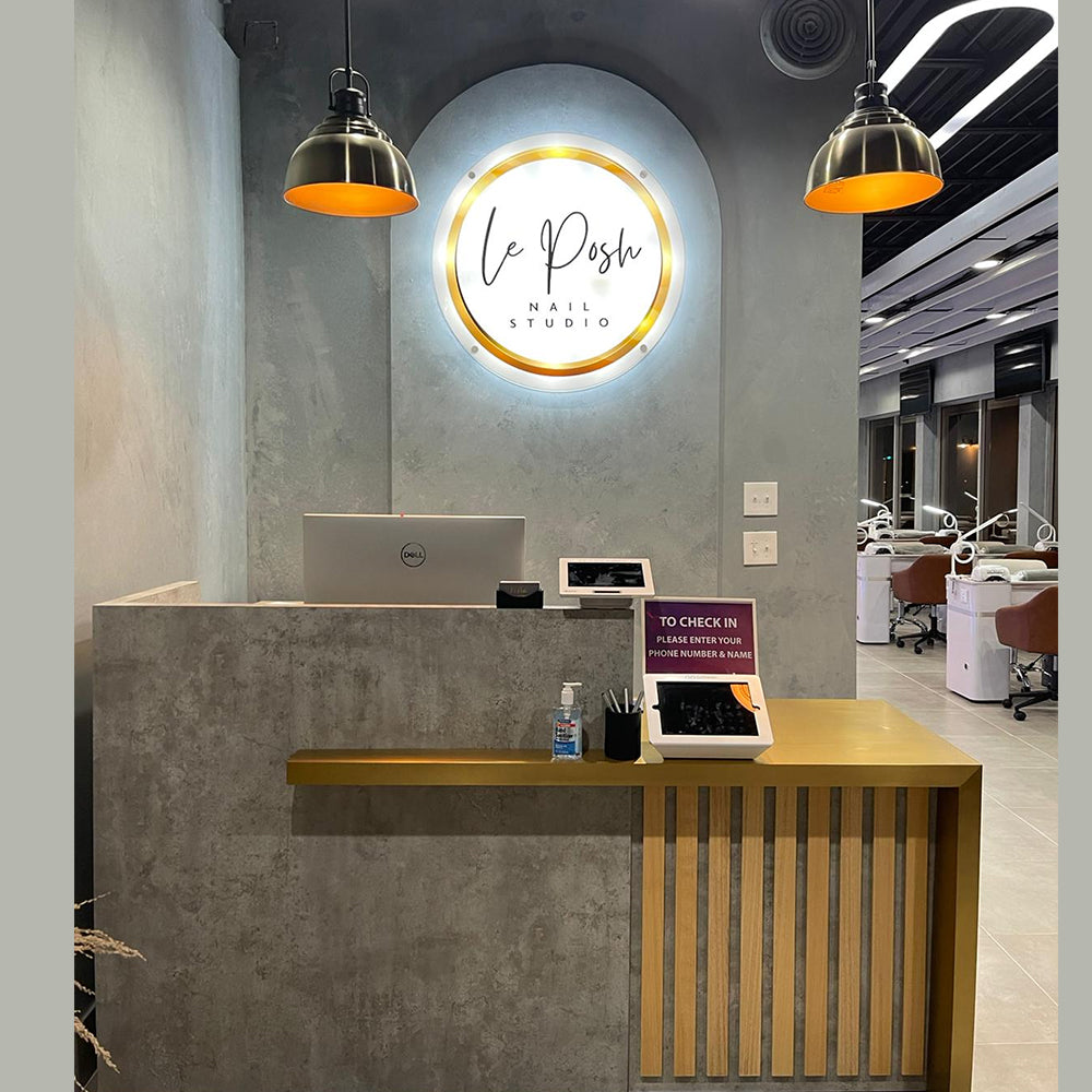 Hyperion Custom Concrete Reception Desk — M2 Retail