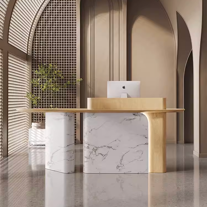 Ion Design Models Creative Marble Reception Desk