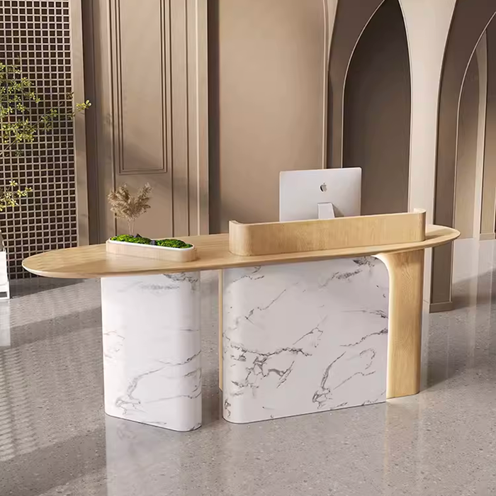 Ion Design Models Creative Marble Reception Desk