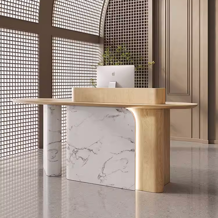 Ion Design Models Creative Marble Reception Desk