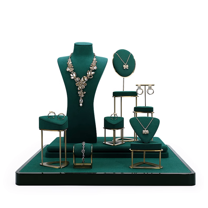 Luxury Jewelry Display Stand Set for Necklaces, Rings, and Bracelets - High-End Jewelry Display Props