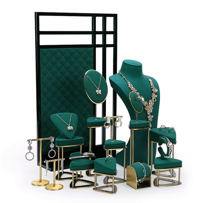 Luxury Jewelry Display Stand Set for Necklaces, Rings, and Bracelets - High-End Jewelry Display Props