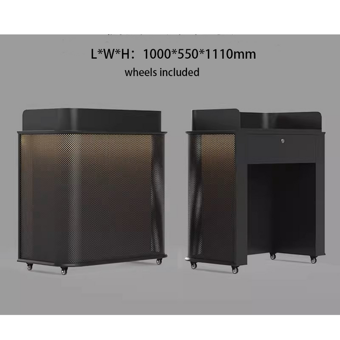 Liora Small Stylish Movable Beauty Reception Desk