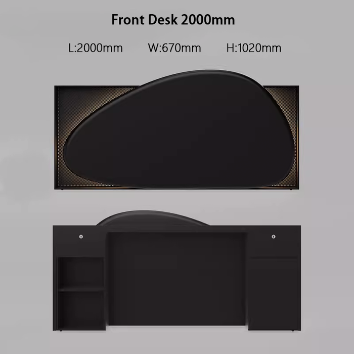 Minus Art Design Reception Desk with LED