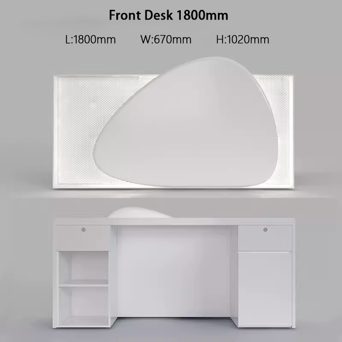 Minus Art Design Reception Desk with LED