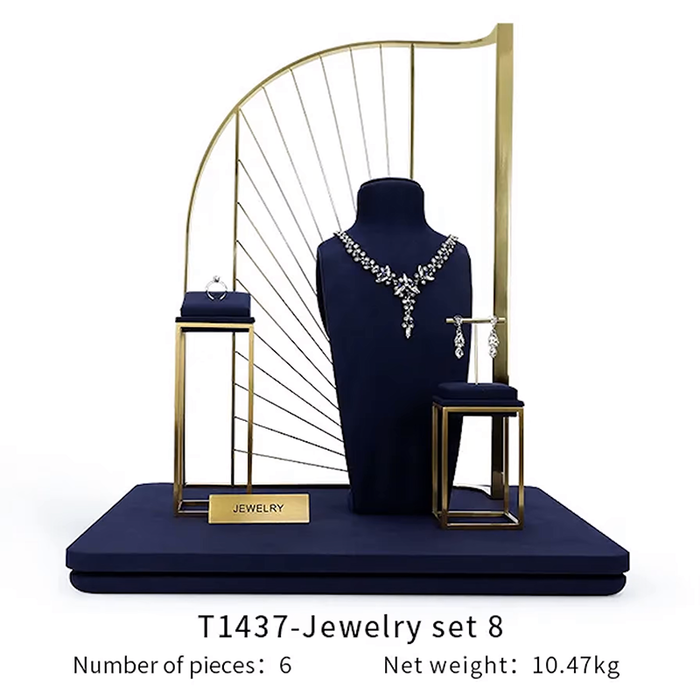 SETS - Royal Blue Jewelry and Watch Display Stand - Ultra-Fiber Showcase Props