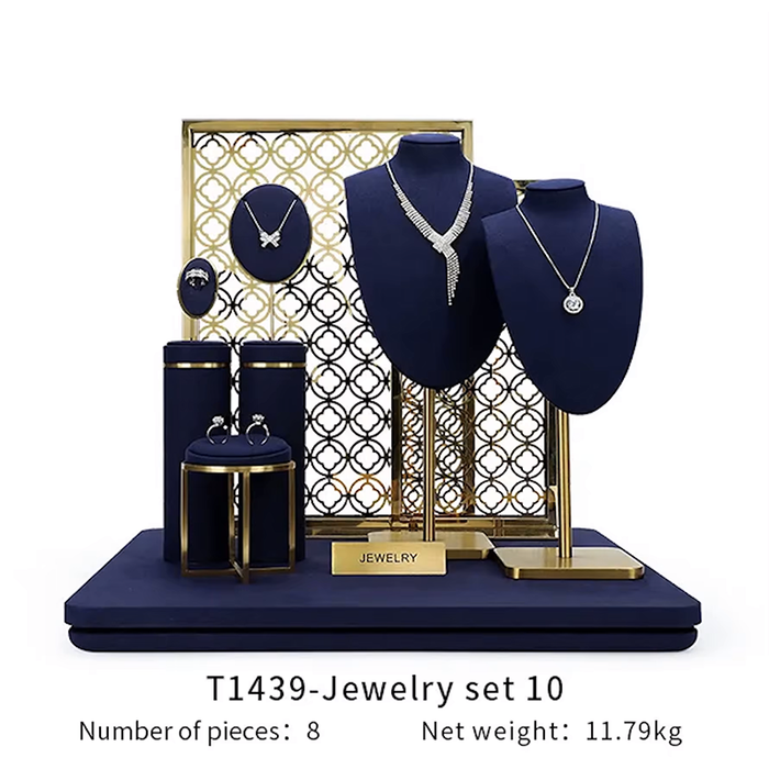 SETS - Royal Blue Jewelry and Watch Display Stand - Ultra-Fiber Showcase Props