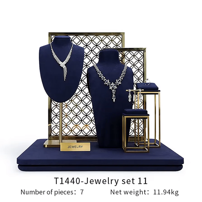 SETS - Royal Blue Jewelry and Watch Display Stand - Ultra-Fiber Showcase Props