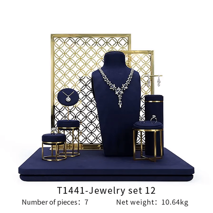 SETS - Royal Blue Jewelry and Watch Display Stand - Ultra-Fiber Showcase Props