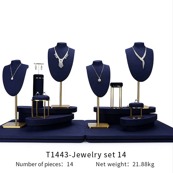 SETS - Royal Blue Jewelry and Watch Display Stand - Ultra-Fiber Showcase Props