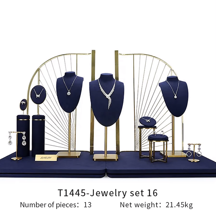 SETS - Royal Blue Jewelry and Watch Display Stand - Ultra-Fiber Showcase Props