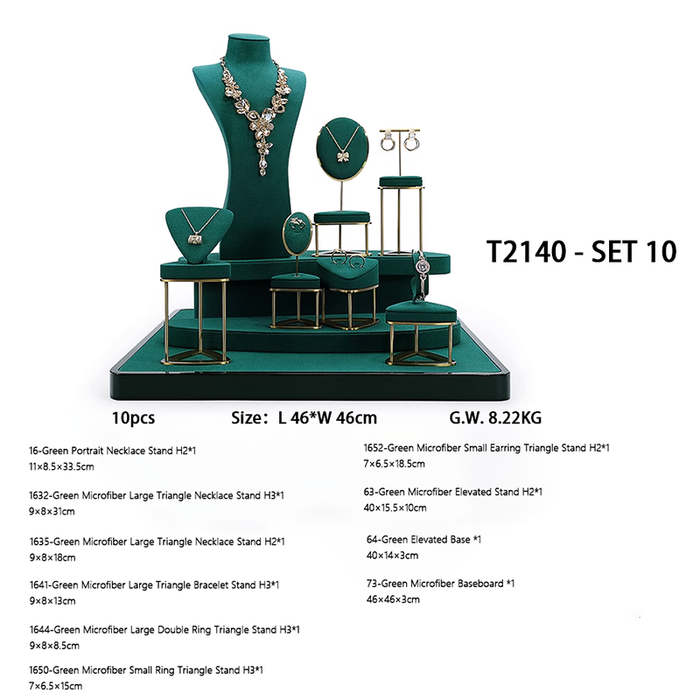 Luxury Jewelry Display Stand Set for Necklaces, Rings, and Bracelets - High-End Jewelry Display Props