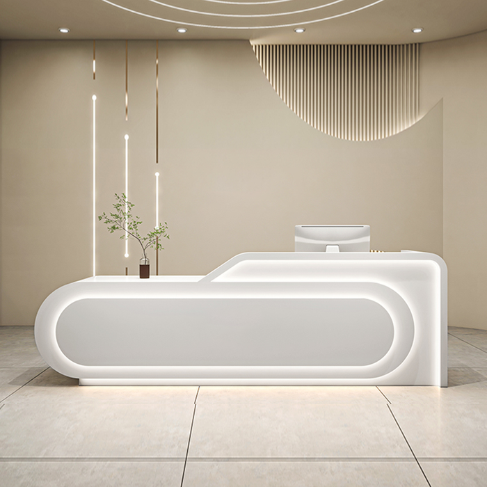 Calais Sleek Reception Desk with LED