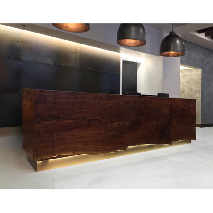 Worlen Wood Grain Custom Reception Desk