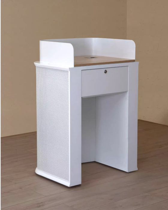 Liora Small Stylish Movable Beauty Reception Desk