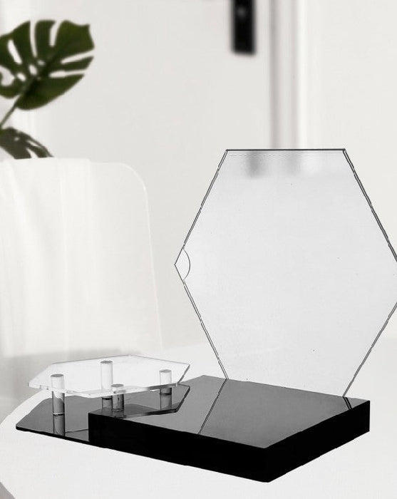 Double-Layer Acrylic Display Stand Skincare Display Shelf Makeup Display Table Cosmetics Display Rack