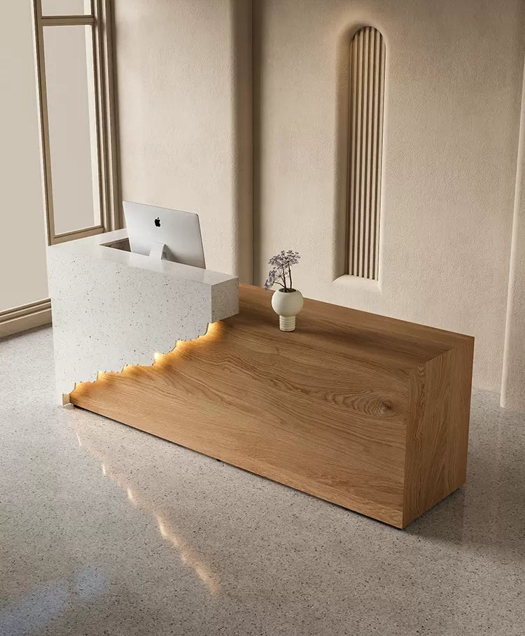 Hera Marble Reception Desk