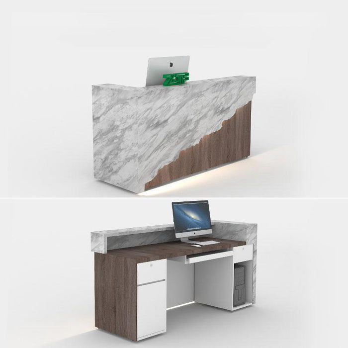 Hera Marble Reception Desk