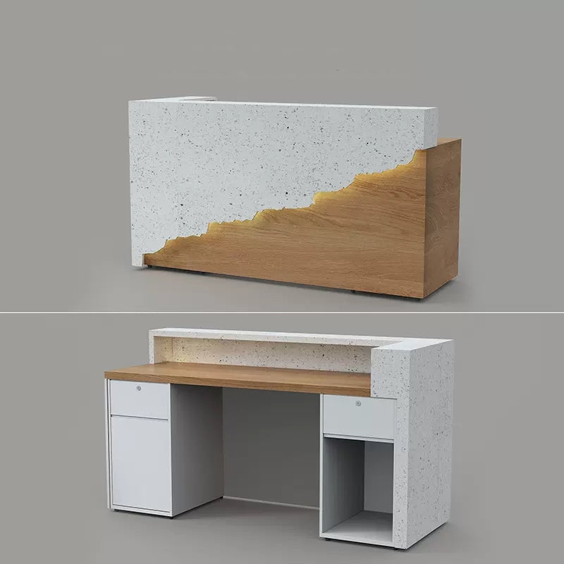 Hera Marble Reception Desk