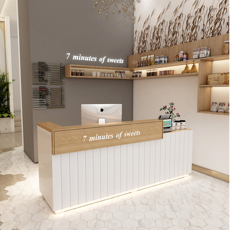 Aine Pencil Reception Desk