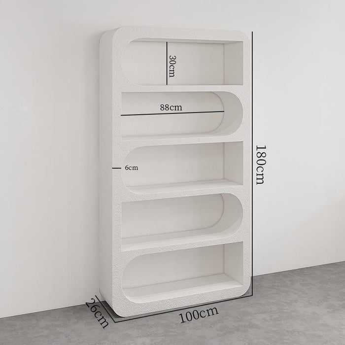 Wabi Sabi Design White Display Cabinets by Diatom Mud for Fashion Retail Store