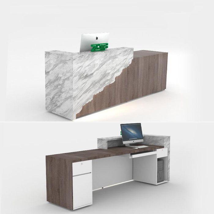 Hera Marble Reception Desk