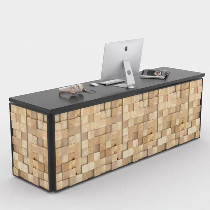 Aditi  Timber Reception Desk