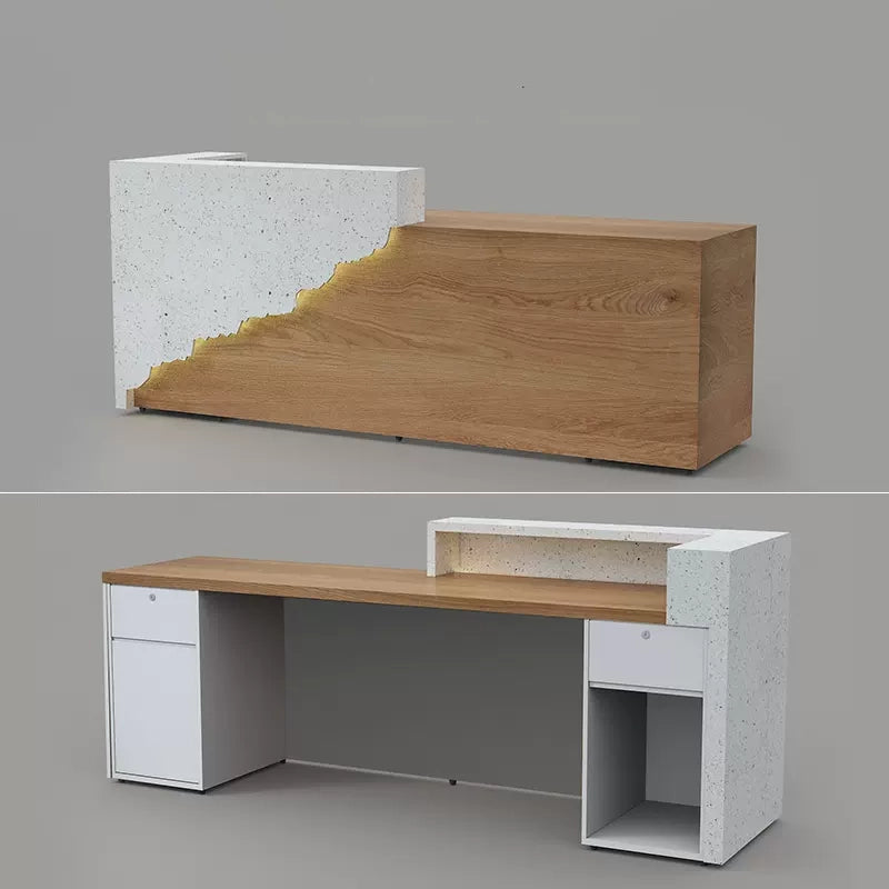 Hera Marble Reception Desk