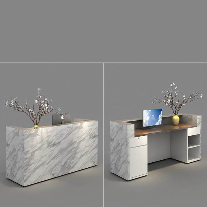 Eros Marble Reception Desk