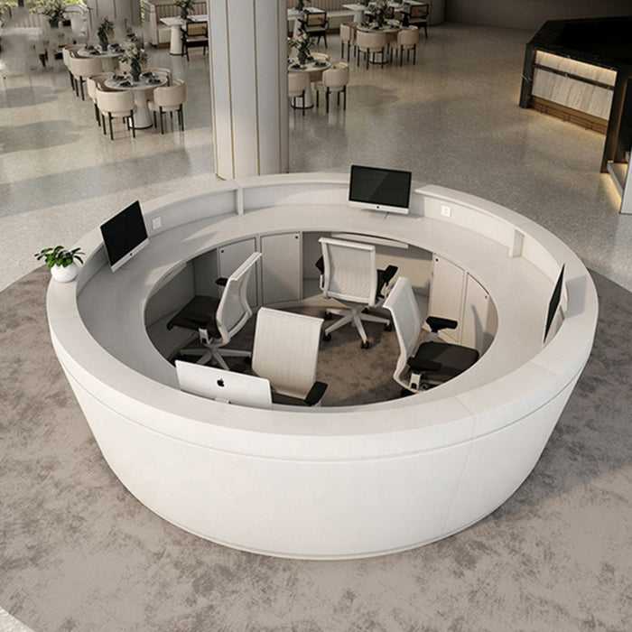 Circular Reception Desk Modern Office Furniture | StrongProject