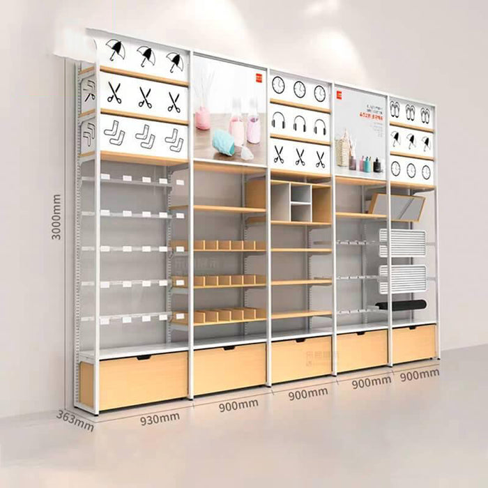 Loft Grocery Shop Living Department Store Display Counter Wall Cabinets Cash Counter from China