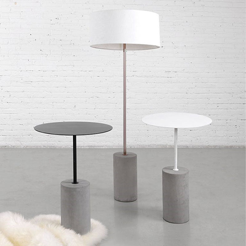 LOFT Style Metal Table with Cement base Small Desk for Retail Store