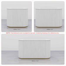 UPGRADED Morandi Reeded Reception Desk of High Quality - M2 Retail