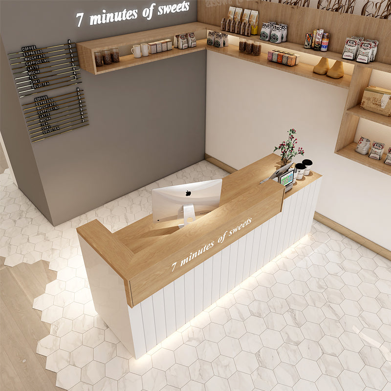 Aine Pencil Reception Desk