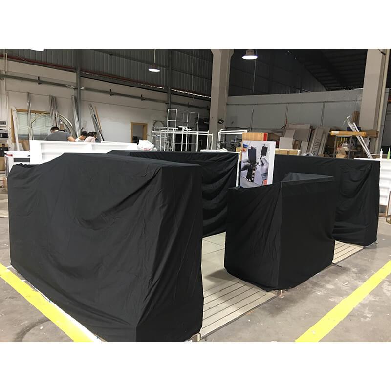 kiosk tarp Anti-theft mall kiosk night cover with zip & lock