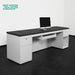 Black and White Reception Desk Cash Desk for Clothing Store - M2 Retail