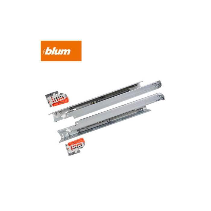 Blum Brom Austria imported full pull drawer slide rail damping mute three section bottom slide rail wooden sliding rail - M2 Retail