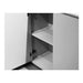Curved Salon Small Reception Desk Geometric Front Desk - M2 Retail