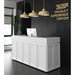 European-style Small White Reception Desk Cash Counter Till Desk for Retail Store - M2 Retail
