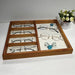 Exquisite teak flannel display tray - M2 Retail