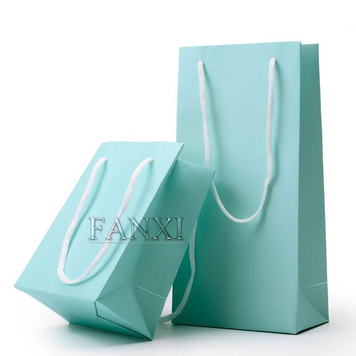 FANXI Free Shipping 10 pcs/lot Leatherette Paper Jewellery Bag for Jewelry and Gift Shop Party Favors Paper Pakaging Bags - M2 Retail
