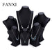 FANXI Necklace Bust Display Black PU Leather Jewelry Display Necklace Pendant Bust Showing Holder Display Jewelry Organizer - M2 Retail