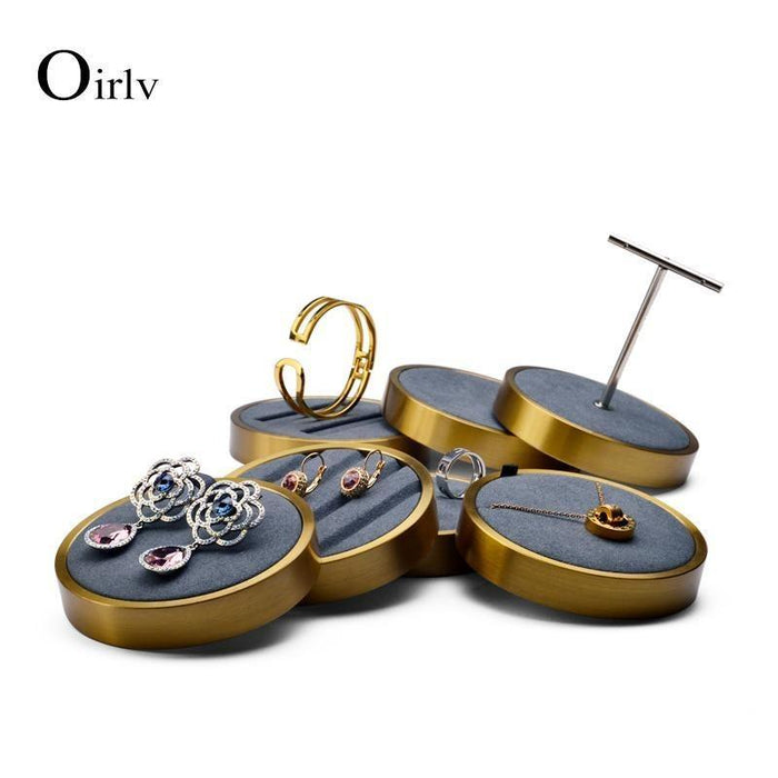 Packagingdisplay of Jewellery metal earring stand copper color  Jewelxy   106864