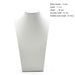 FANXI Stylish White  PU leather Jewelry Display Stand Mannequin Model Pendant Display Necklace Bust Holder Jewelry Organizer - M2 Retail